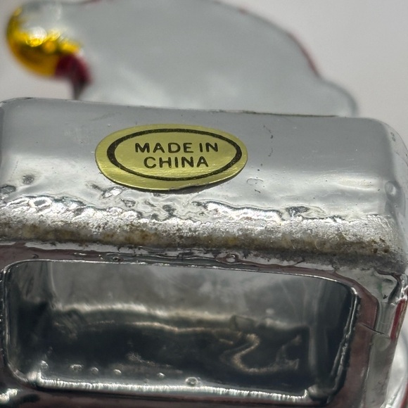 Vintage Jacobson’s Snowman Porcelain Christmas Napkin Rings Set 4 w/ Box - Picture 6 of 11